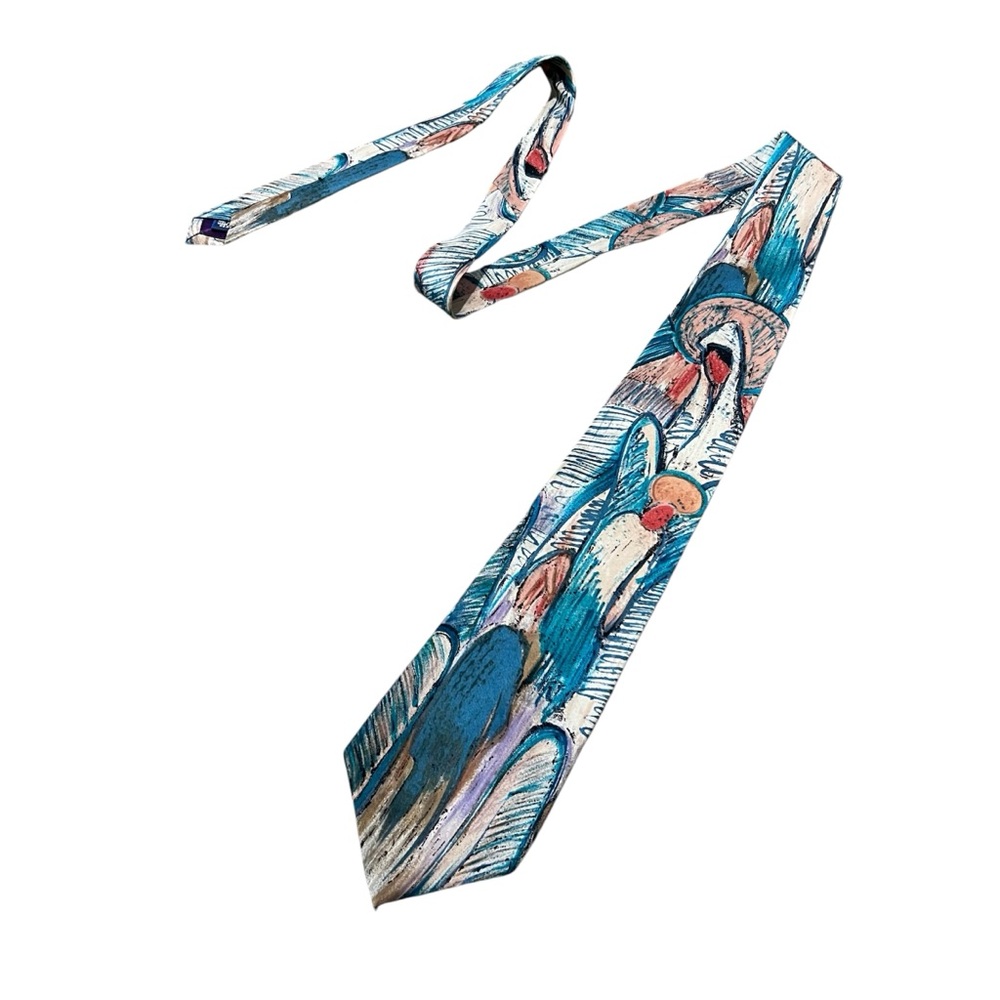 Vintage The Beatles "Let It Be" Necktie 100% Silk Made in USA 1991